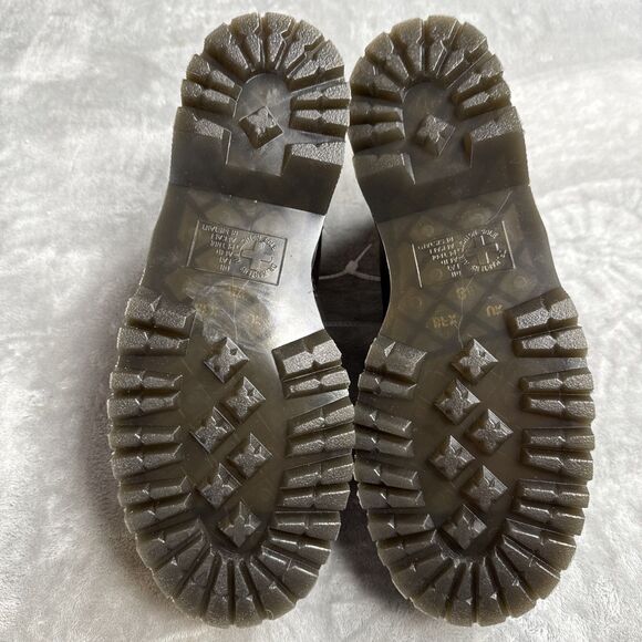 Dr Martens Vegan 8053 Felix Quad Mono Black Platform Leather Shoes Sz W10 / M9 - Picture 6 of 6
